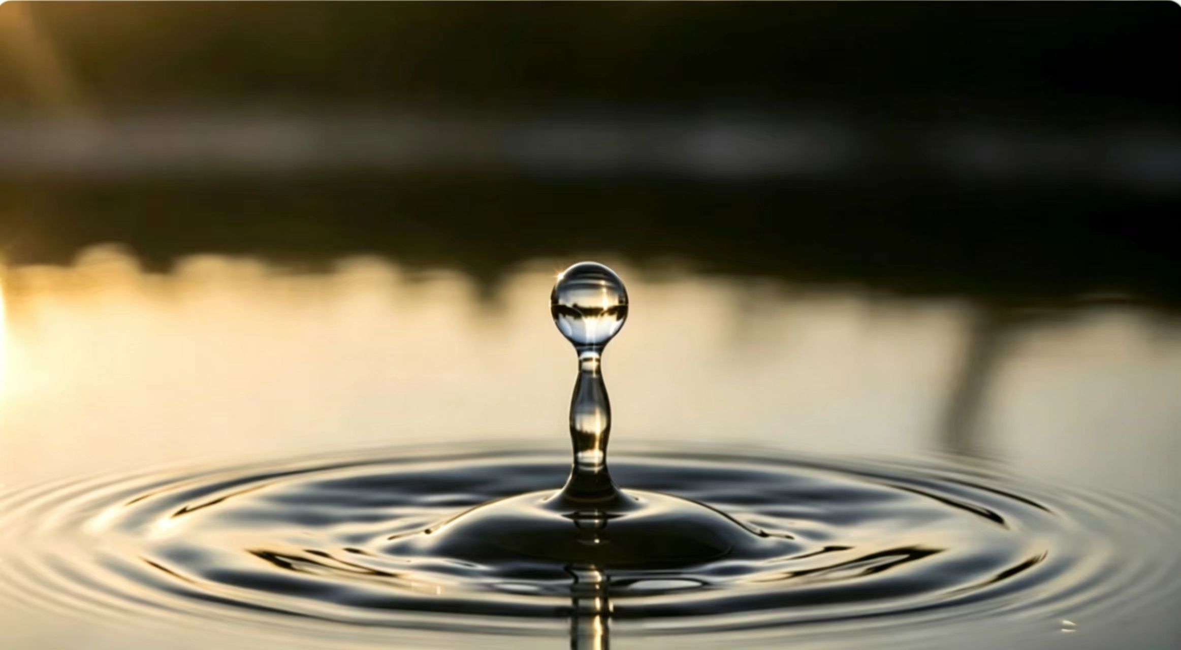 Water ripple — nature's fundamental frequency